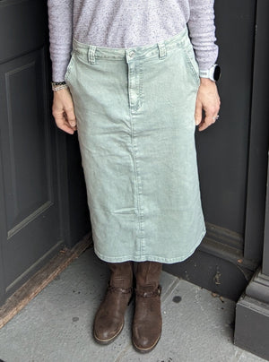 Sage Mineral Wash Skirt