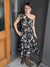 Floral Cold Shoulder Midi Dress