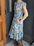 *FINAL SALE* Floral Print Ruffle Hem Midi Dress