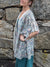 Geo Print Open Front Kimono