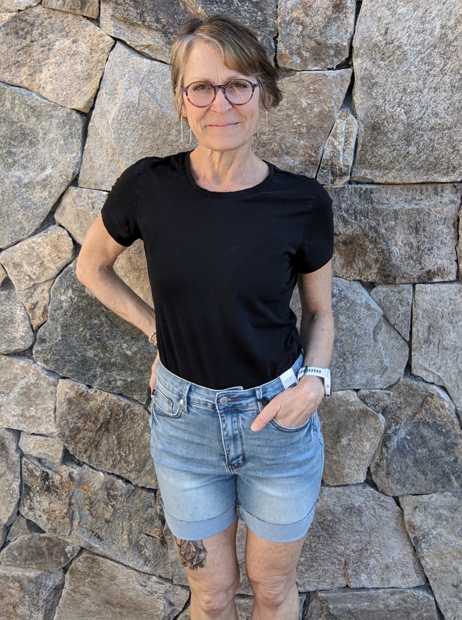 *FINAL SALE* Tummy Control Cool Denim Shorts