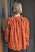 *FINAL SALE* Chestnut Eyelet Long Sleeve Blouse