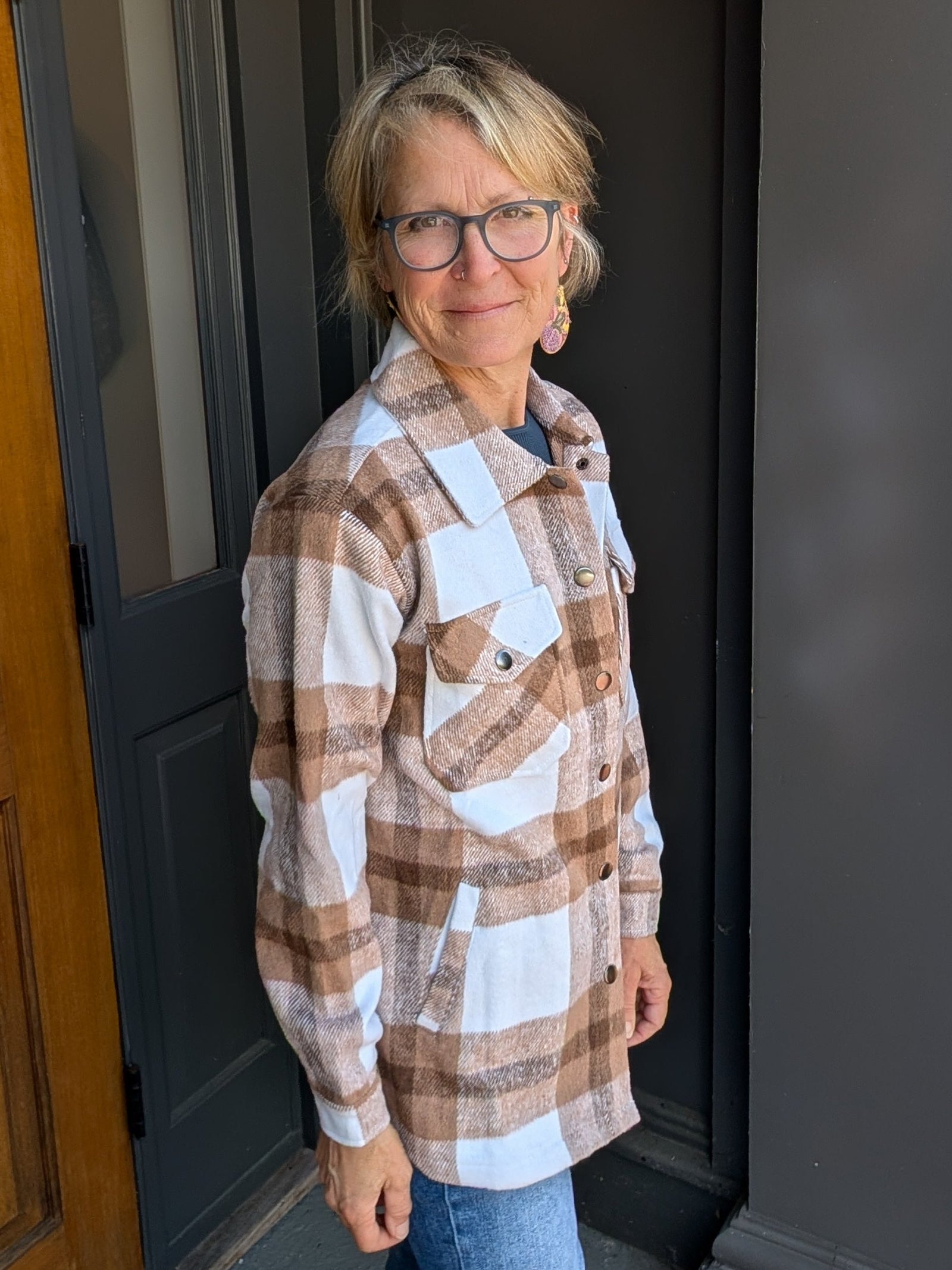 *FINAL SALE* Neutral Mix Norah Shacket