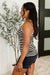 Perfect Conditions Striped Halter Tank