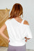 Pilates Princess Off Shoulder Top in Off White