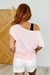 Pilates Princess Off Shoulder Top in Seashell Pink