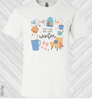 Just a Girl Who Loves Winter Graphic Tee