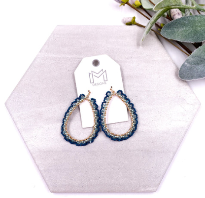 Peggy Earrings - Teal