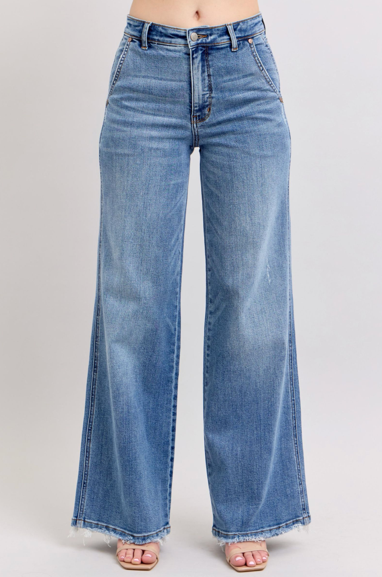 *FINAL SALE*Retro Wide Leg Jeans
