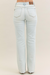 Mid Rise Destroyed Fray Hem Bootcut Jeans