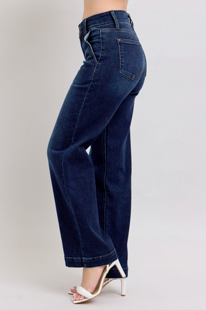 Dark Wash Wide Leg Jeans