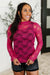 Sheer Intentions Lace Layering Top Fuchsia