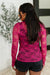 Sheer Intentions Lace Layering Top Fuchsia