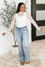 Sheer Intentions Lace Layering Top in Ivory