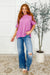 The Layback Relaxed Basic Tee in Hot Magenta
