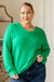 Very Understandable V-Neck Sweater in Green