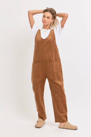 Camel Corduroy Overalls