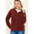 Burgundy Fur Lined Corduroy Jacket