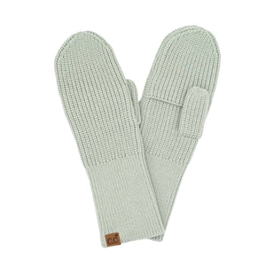 *FINAL SALE* Grey Open Slit C.C Mittens