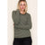 Dark Olive Pinstriped Sweater