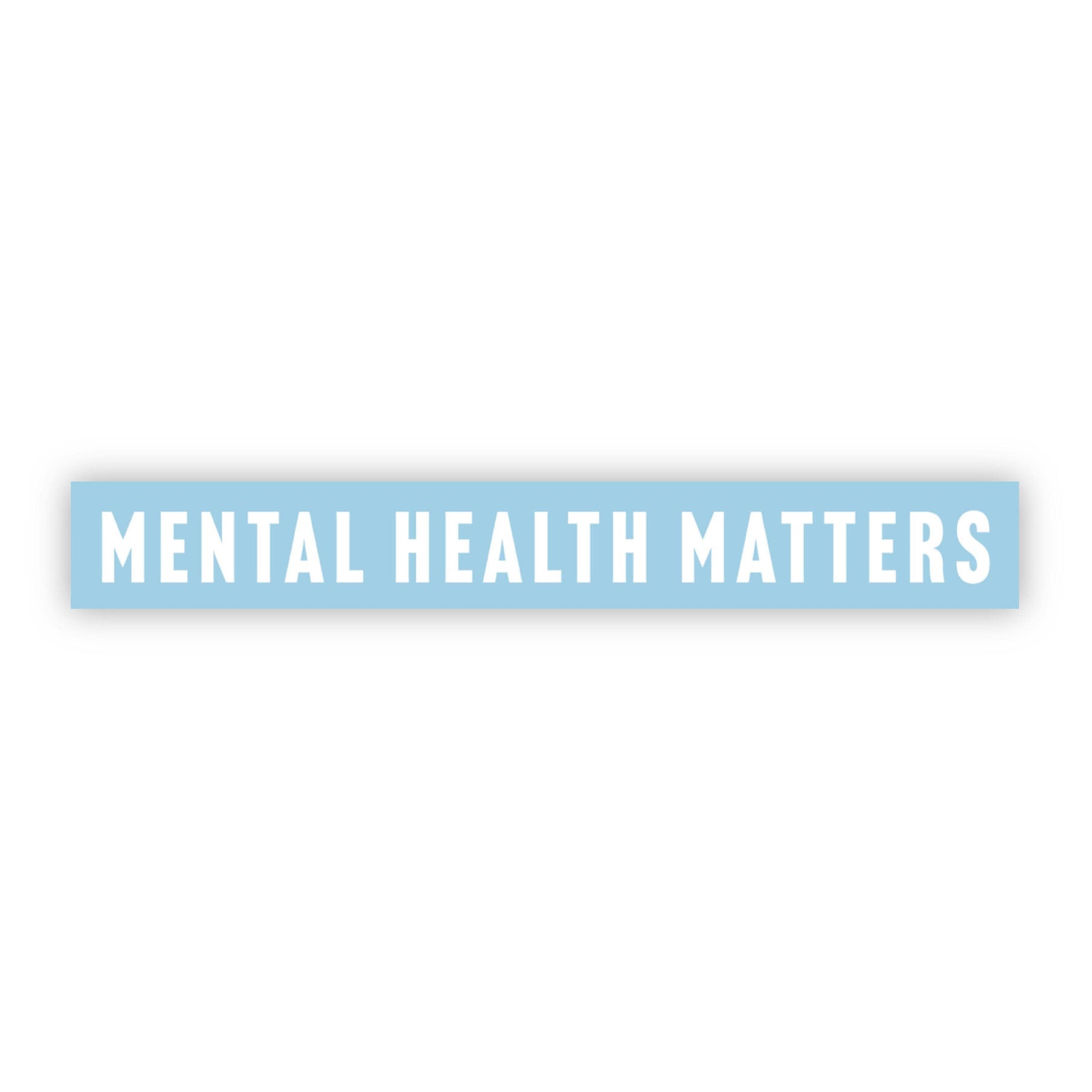 Mental Health Matters Blue Sticker