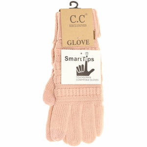 *FINAL SALE* Red  Knit CC Gloves