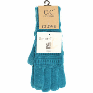 *FINAL SALE* Light Grey Knit CC Gloves