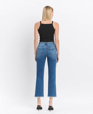 Victoria High Rise Ankle Straight Jeans