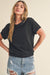 Black Mali Baby Tee Short Sleeve Top