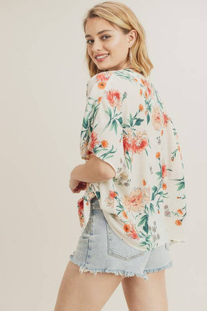 Front Tie Kimono