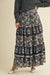 Black Tiered Floral Skirt