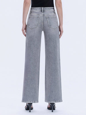 Olivia Grey Wide Leg Jeans