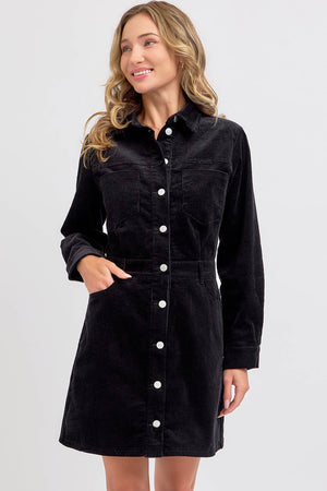 Black Corduroy Dress