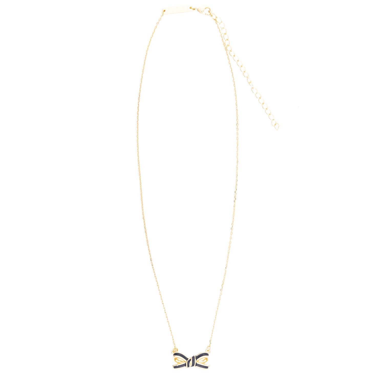 Necklace Luxe Bow Navy