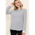 Textured Grey Stripe Top