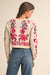 Cream Floral Tie Sweater