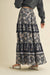 Black Tiered Floral Skirt