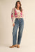 Cream Floral Tie Sweater