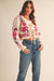 Cream Floral Tie Sweater