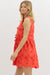 Floral Applique Dress with Bows