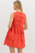 Floral Applique Dress with Bows