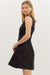 Black Jacquard Mini Dress