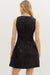 Black Jacquard Mini Dress