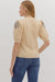 Short Sleeve Floral Sweater