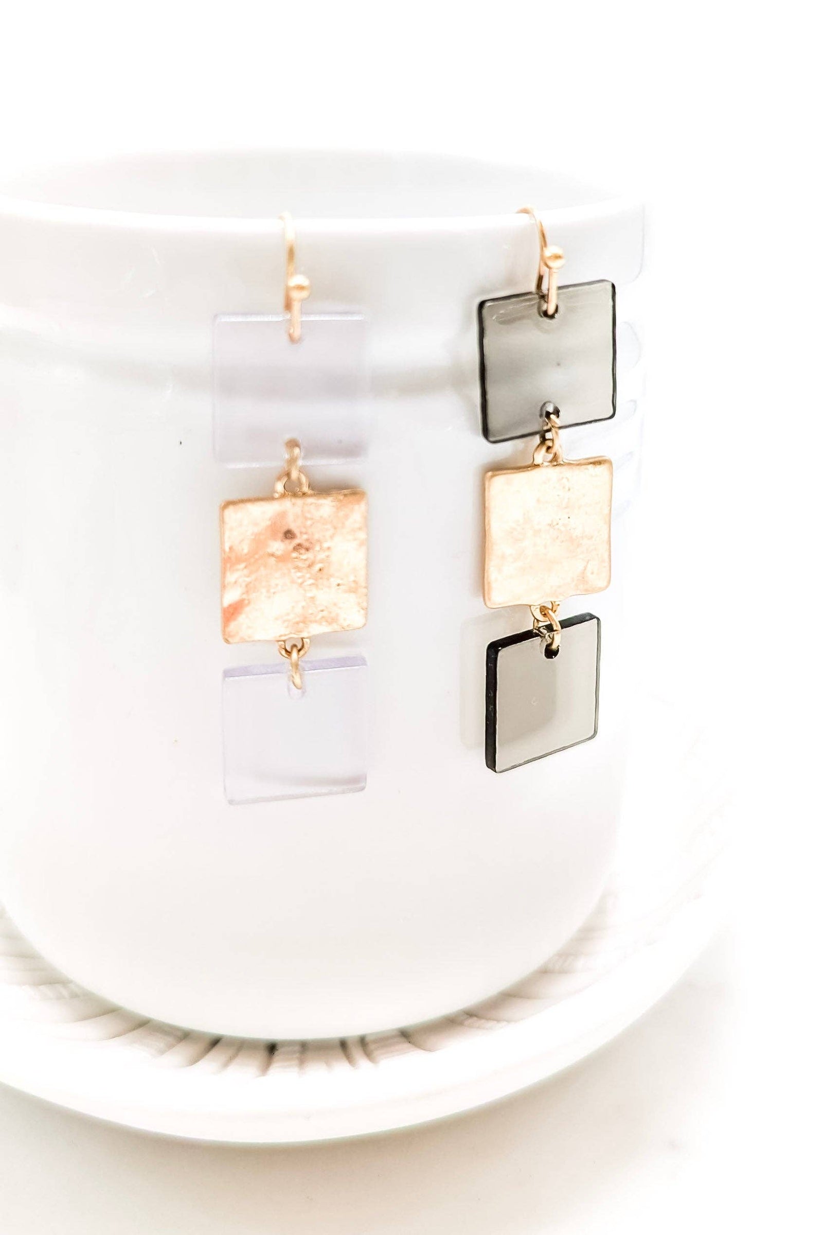 Annalisa Earrings: Clear