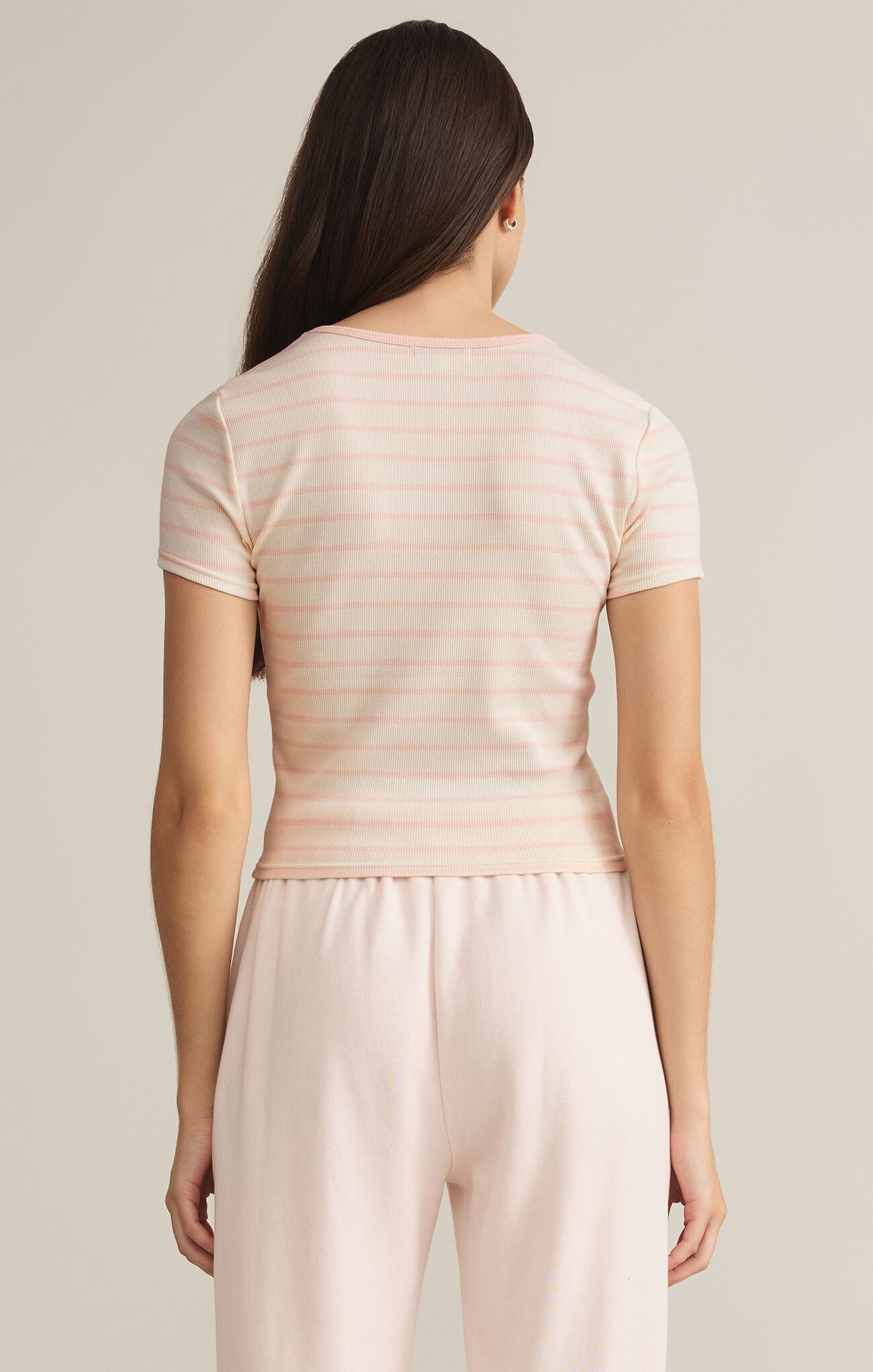 *FINAL SALE*Pink Salt Saxon Striped Tee