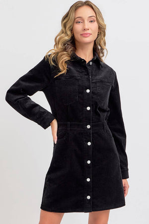 Black Corduroy Dress