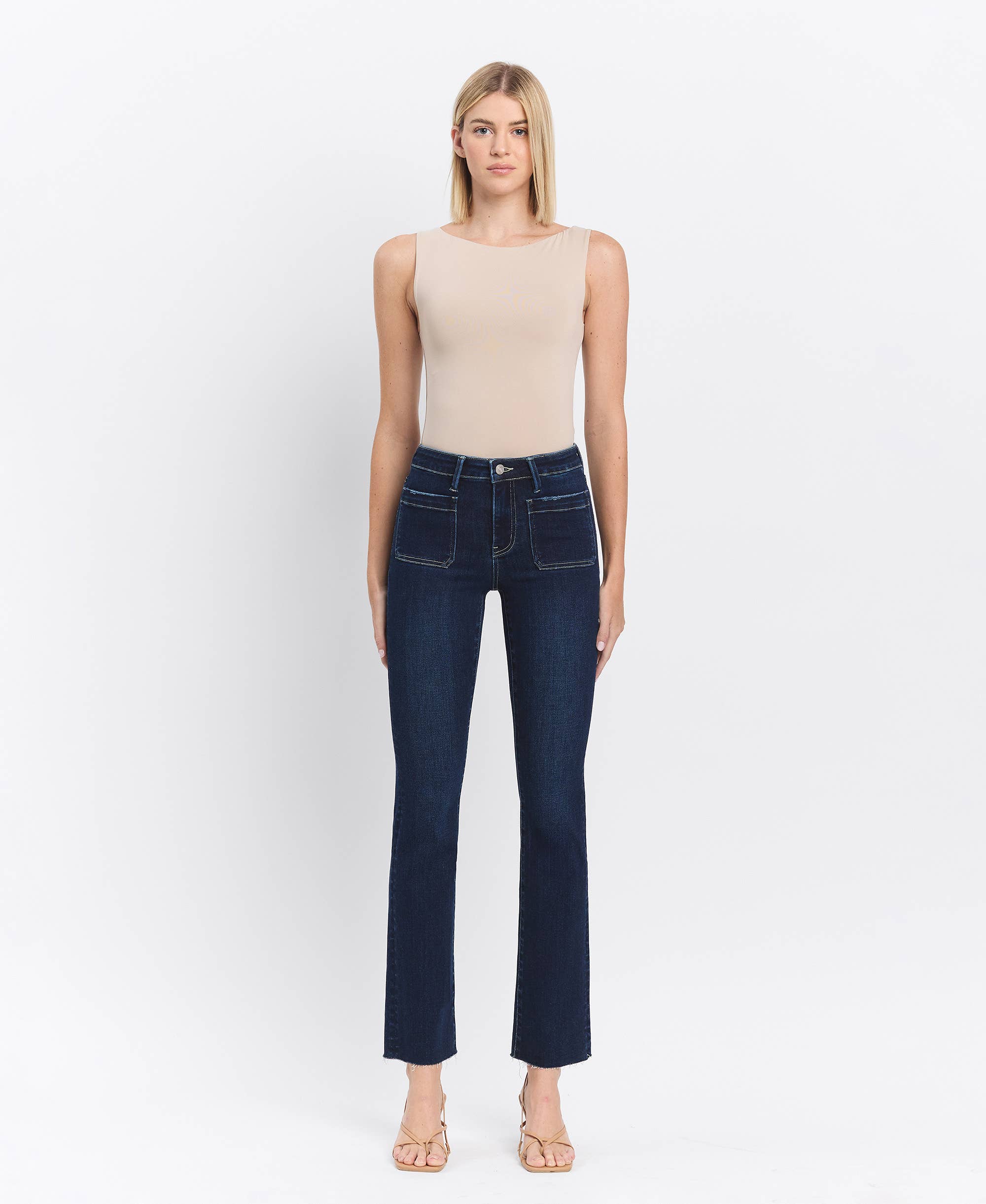 Jubilant High Rise Mini Bootcut Jeans