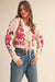 Cream Floral Tie Sweater