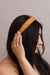 Vegan Leather Patterned Headband: Blush